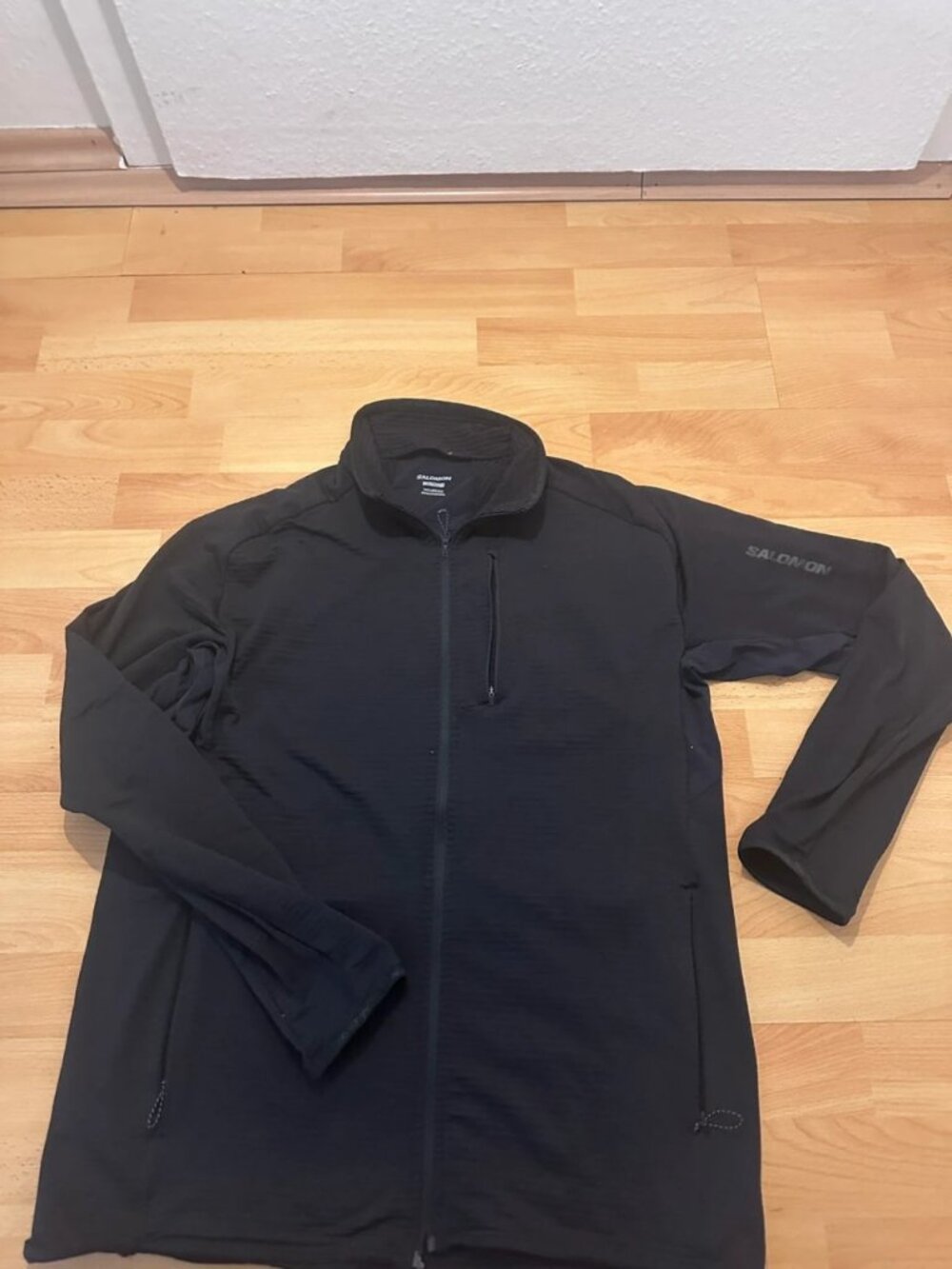 Men's Black Full-Zip Performance Jacket Size L
